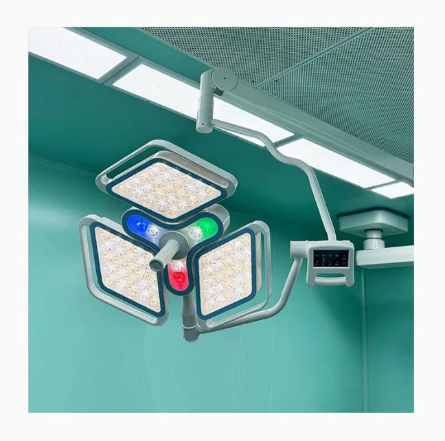 Đèn LED mái vòm đôi gắn trần hoạt động Đèn không bóng cho thiết bị phòng phẫu thuật